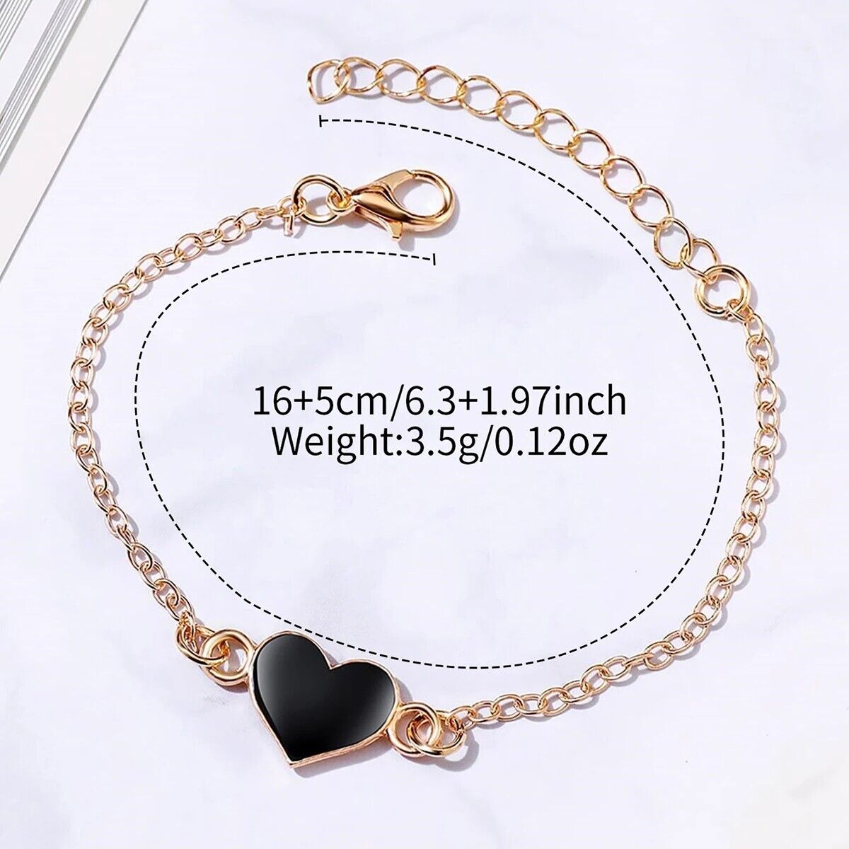 Set 6 Braccialetti Orologi Quarzo Cuore Strass Donna, 3 Orologi + 3 Bracciali